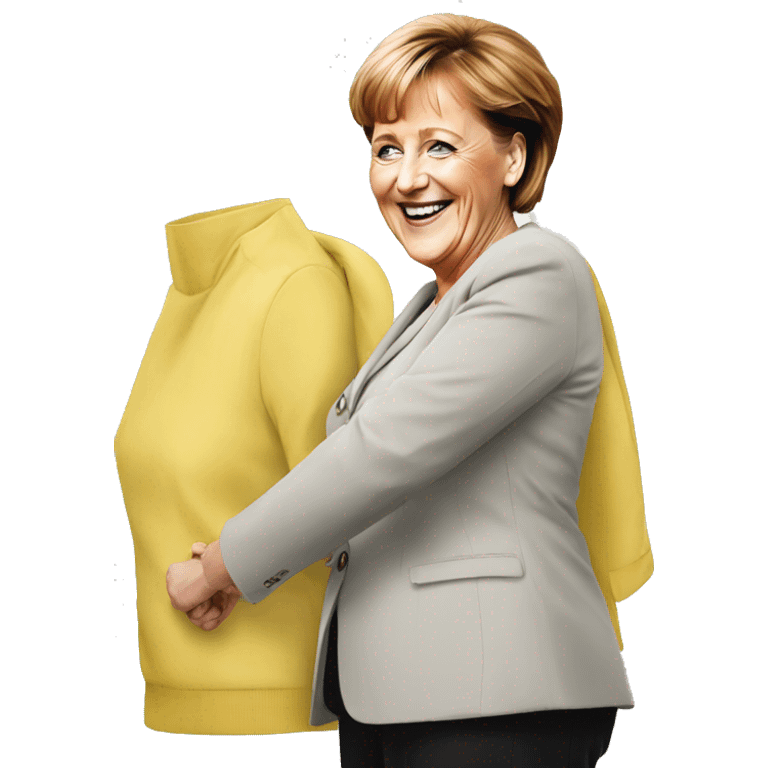 happy merkel emoji