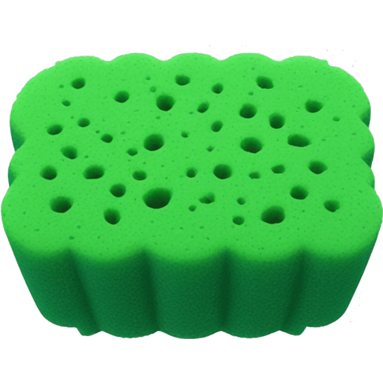 green squared thin dish sponge emoji