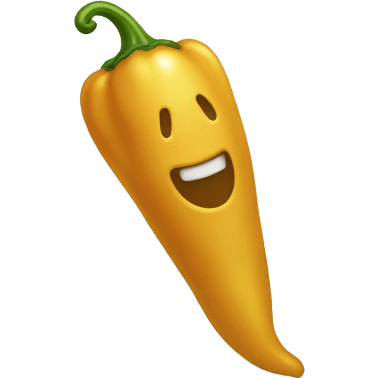 a golden pepper emoji