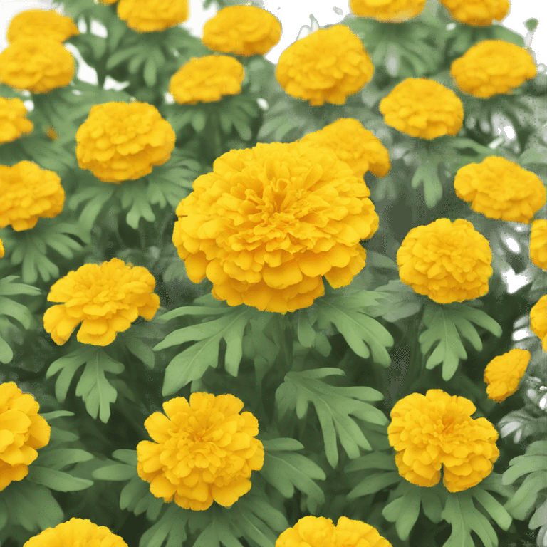 a yellow marigold flower emoji