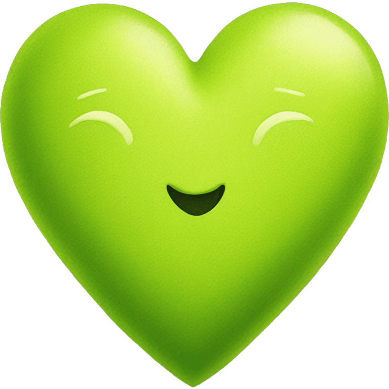 Chartreuse heart emoji