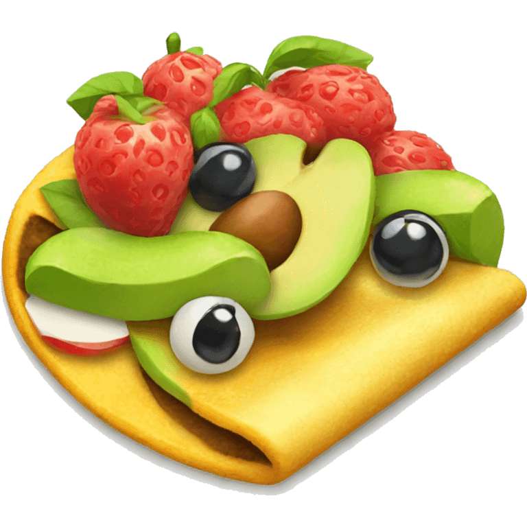 Fruit taco emoji