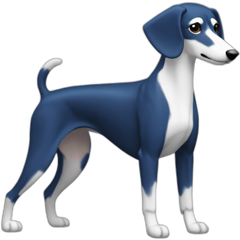 daihatsu atrai dark blue color and white saluki emoji