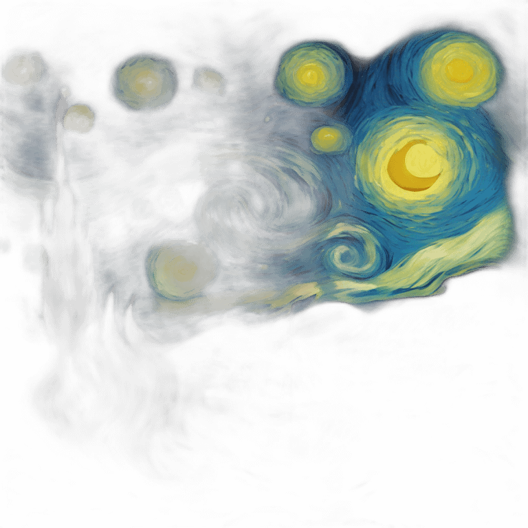 The Starry Night by van gogh emoji