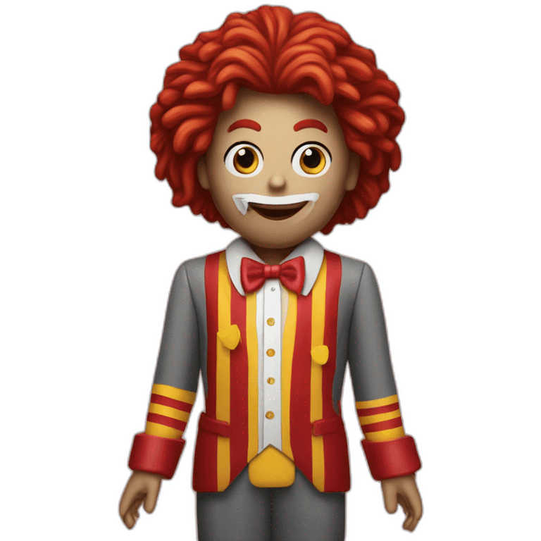 Ronald Mcdonald with sigie emoji