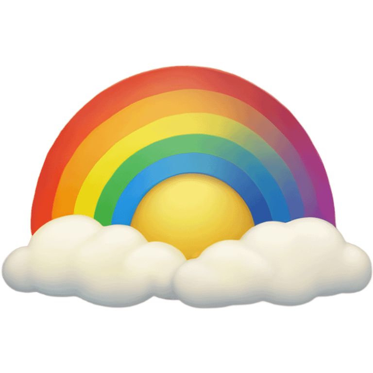 Rainbow sun emoji