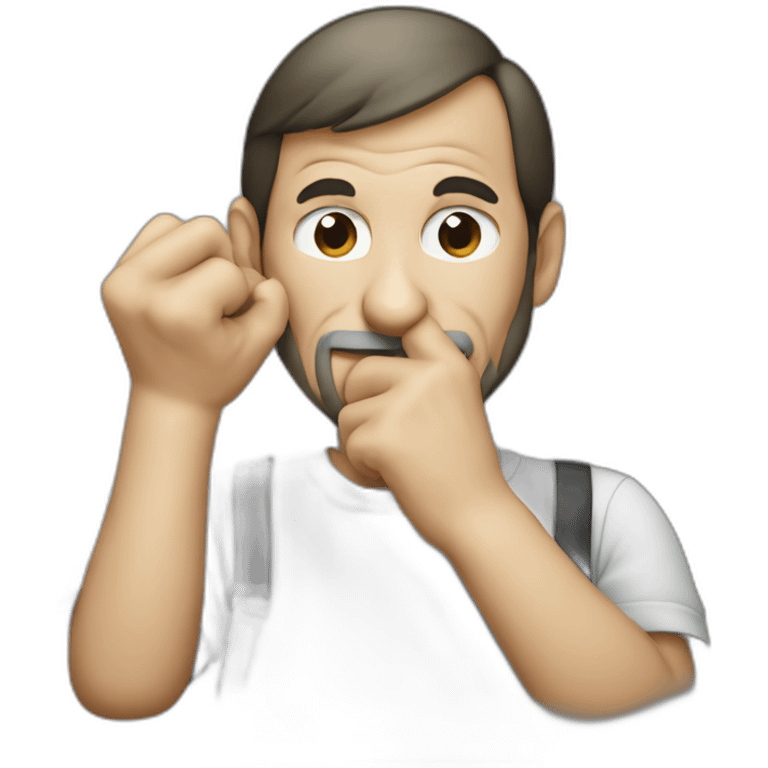 steve jobs biting his finger emoji