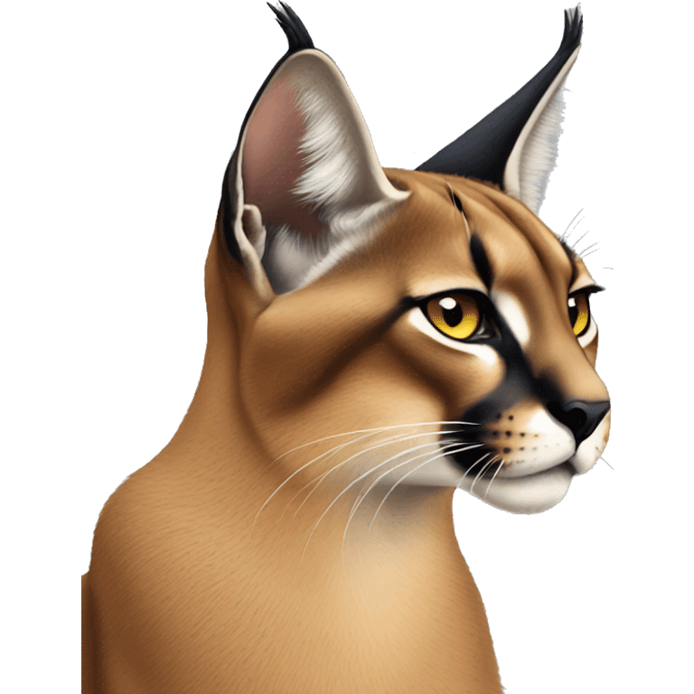 caracal being melancholic emoji