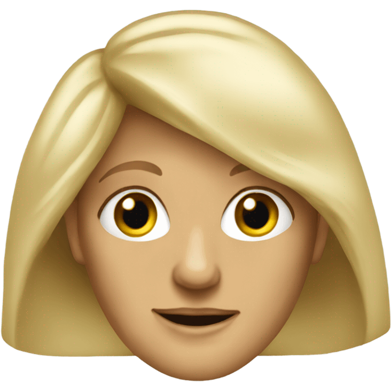 Really old long hair blonde woman  emoji