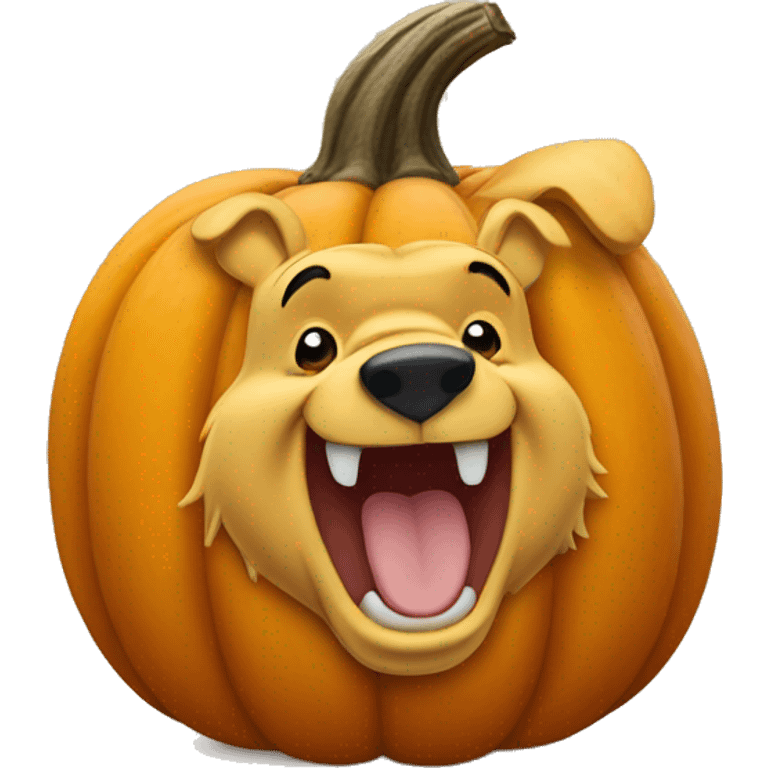 Winnie the Pooh pumpkin emoji