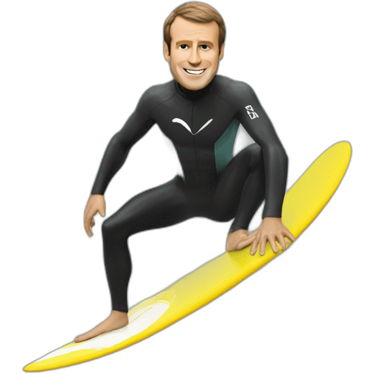 Macron surf emoji