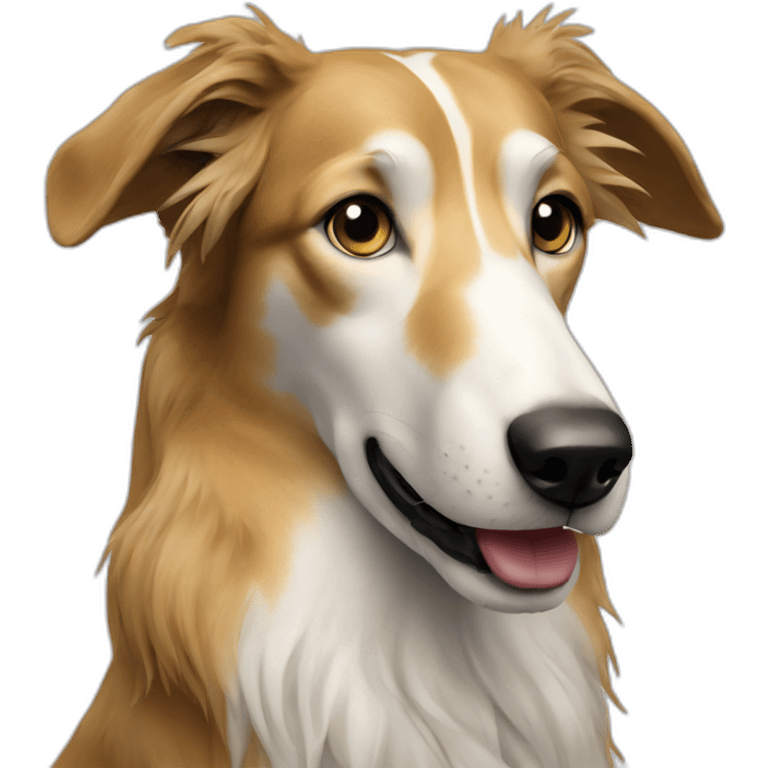 Russian borzoi dog emoji