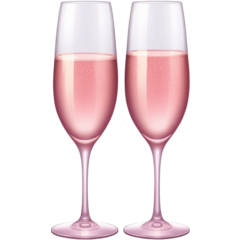 pretty pink champagne glasses emoji