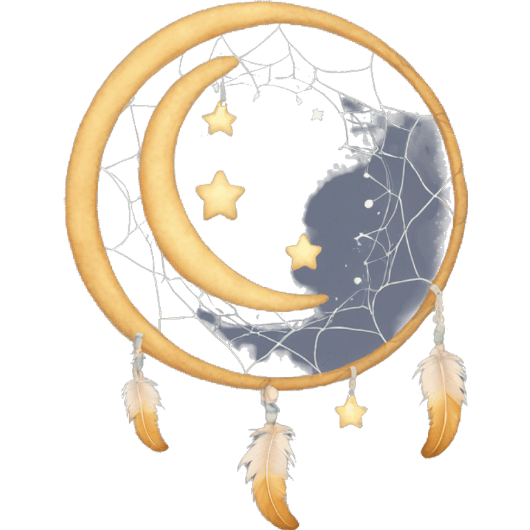 crescent-stars-dreamcatcher emoji