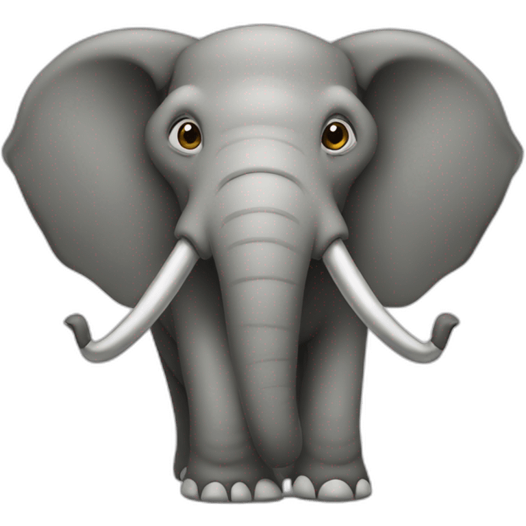 Elefante trompa arriba emoji