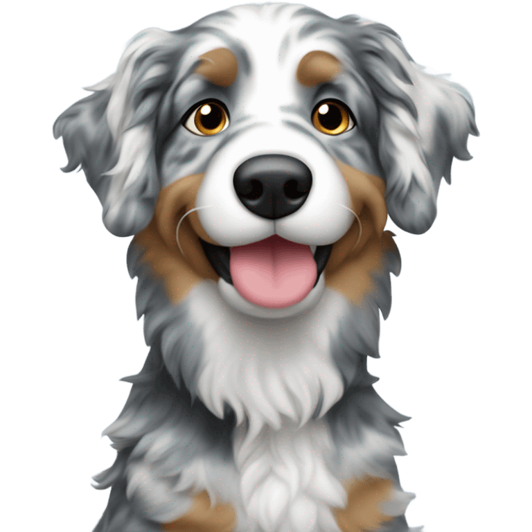 Blue Merle doodle emoji