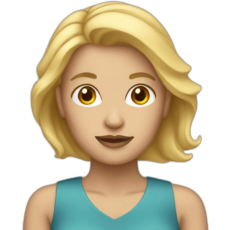 blonde woman emoji