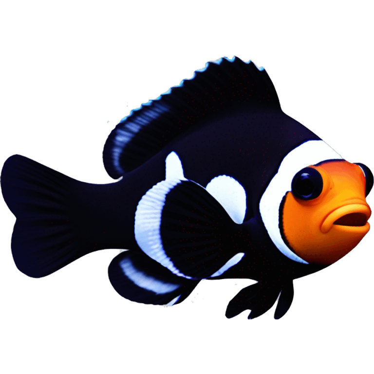 Black photom clownfish emoji