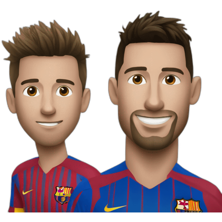 Messi et Ronaldo emoji