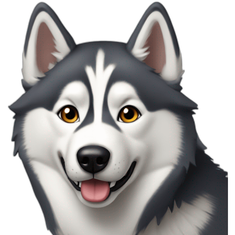 syberian husky si emoji