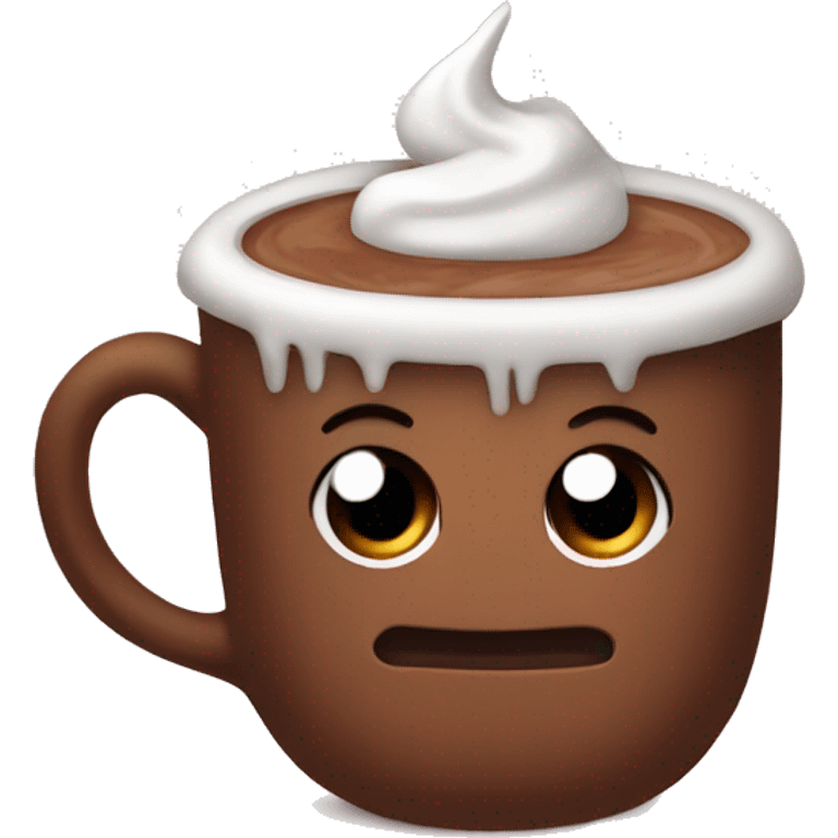 Hot cocoa cute emoji