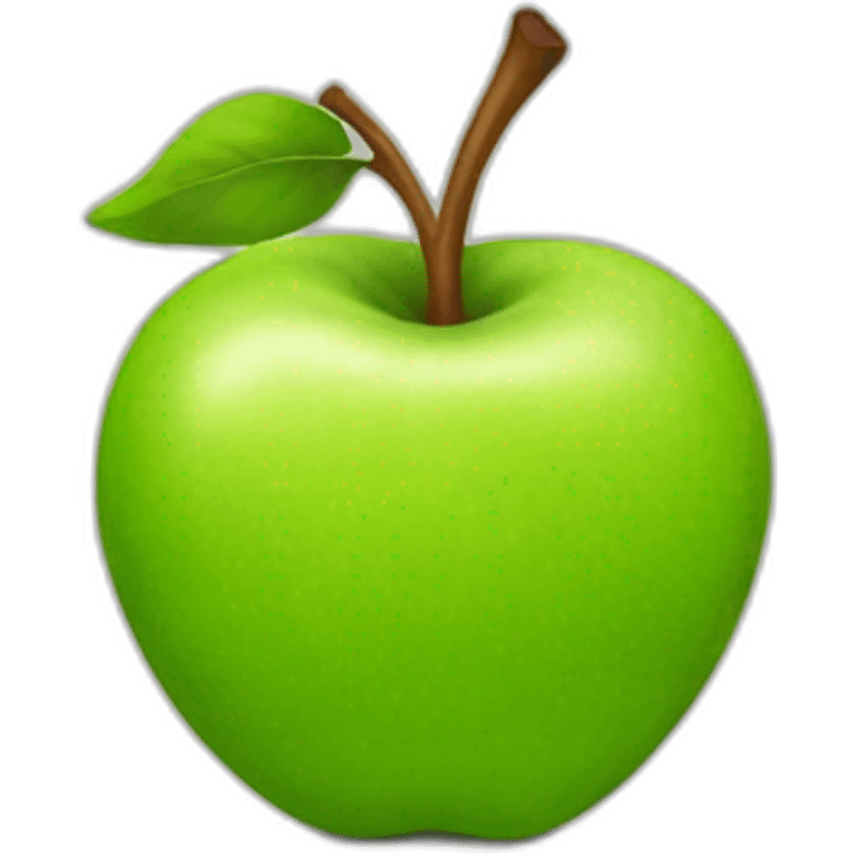 Green apple emoji