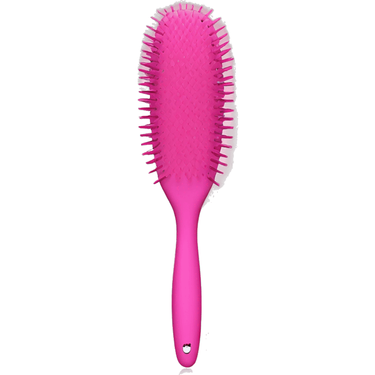 pink princess hair brush emoji