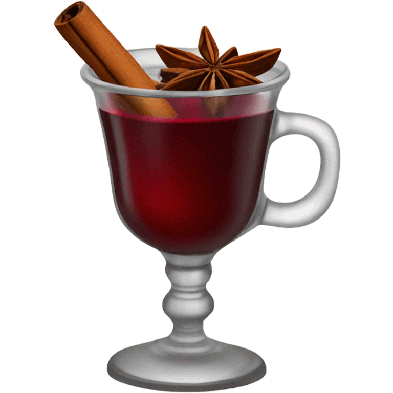 Mulled wine with star anise emoji