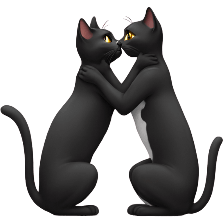 2 cats kissed emoji