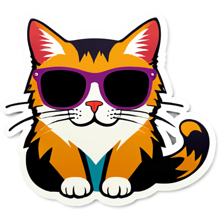 Cat with sunglasses emoji