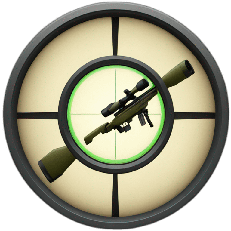 sniper's scope emoji