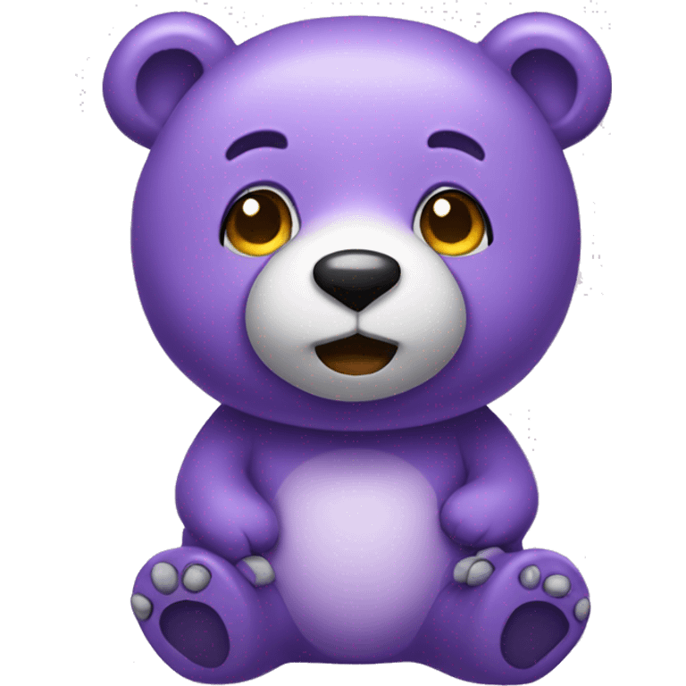 purple-cute-bear light  emoji