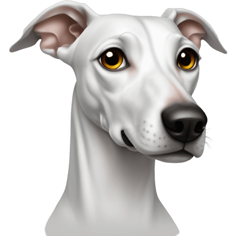 aristocrat dog galgo all white  emoji