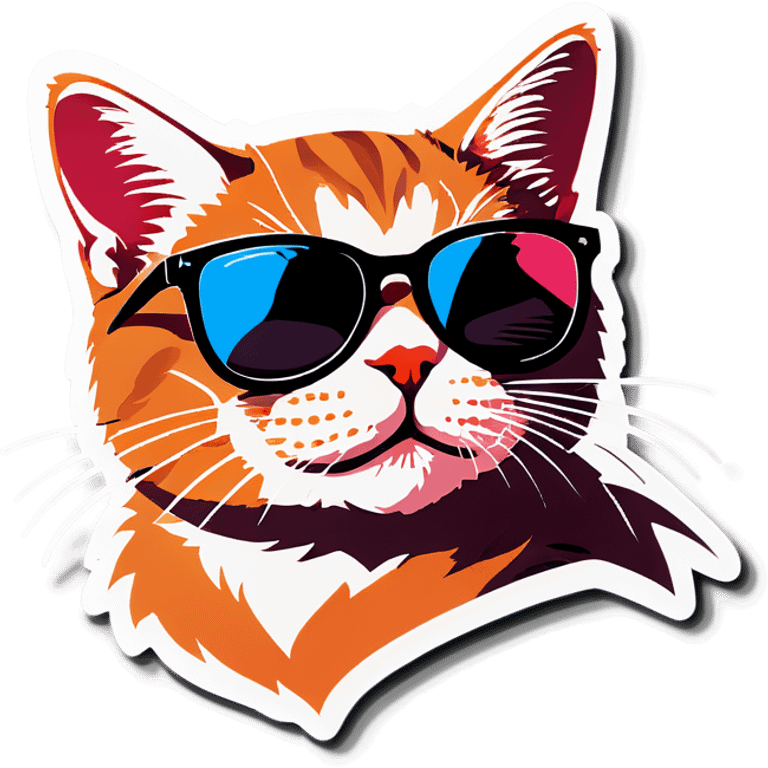 Cat with sunglasses emoji