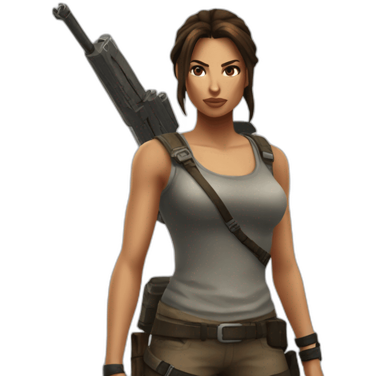 Lara Croft emoji