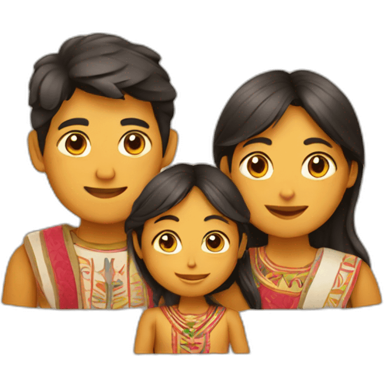 A family of peru emoji