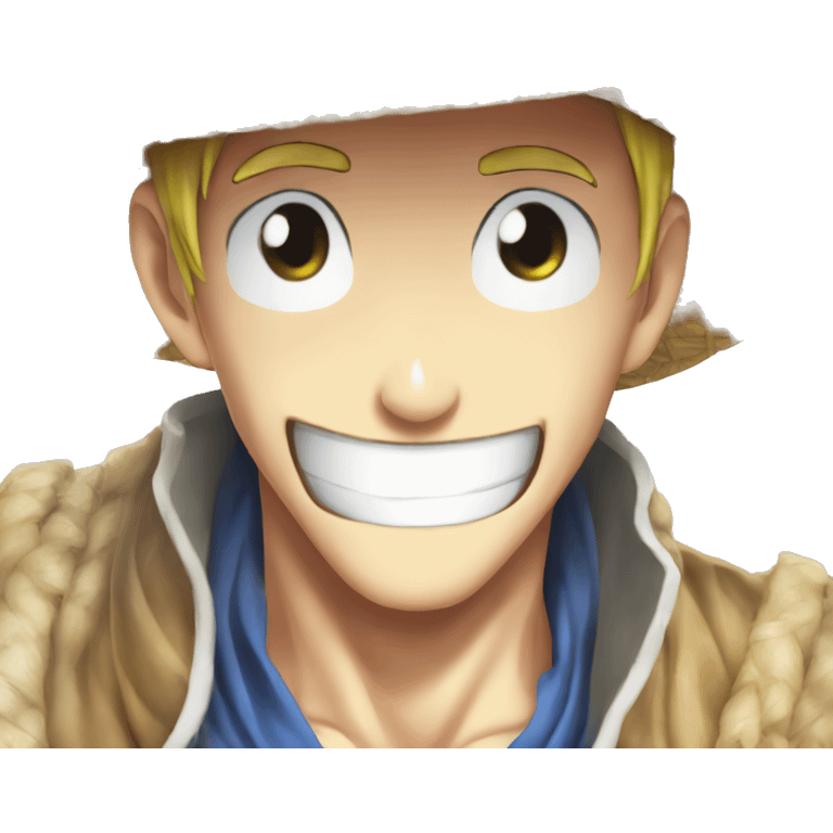 straw hat one piece manga emoji