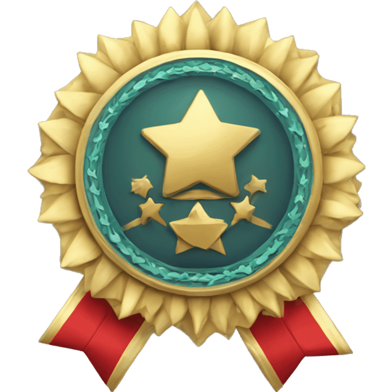 Award in the form of a badge emoji