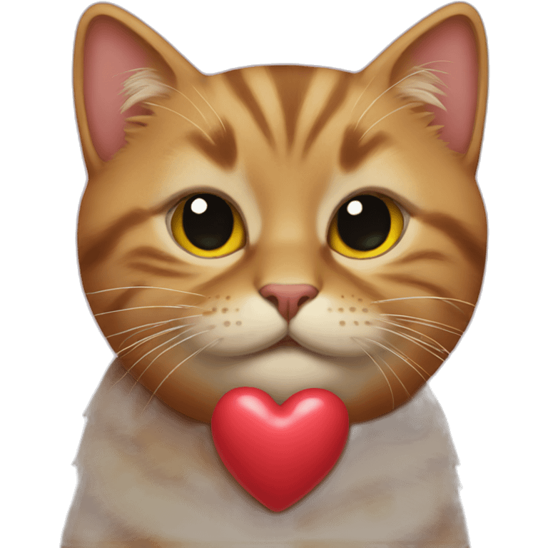 Cats kiss heart emoji