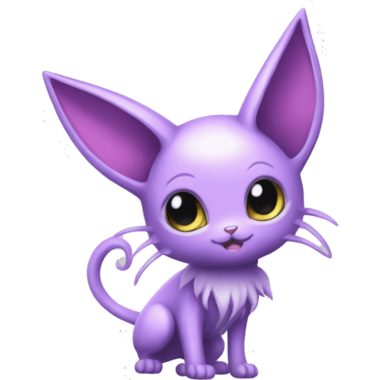 Kawaii Espeon full body emoji