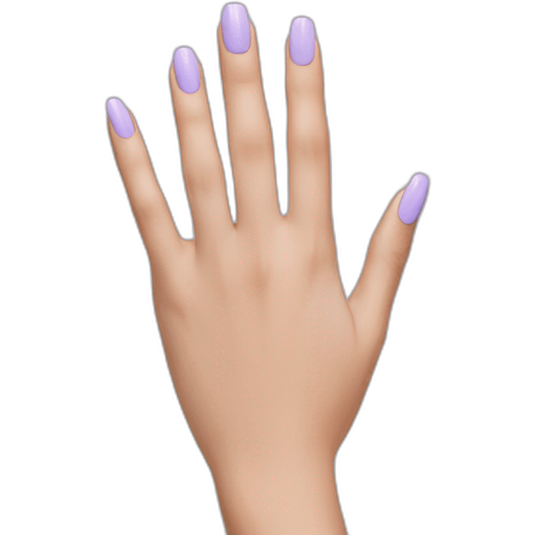 pastel purple nails emoji