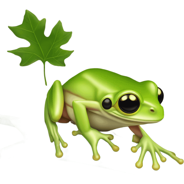 Green tree frog emoji