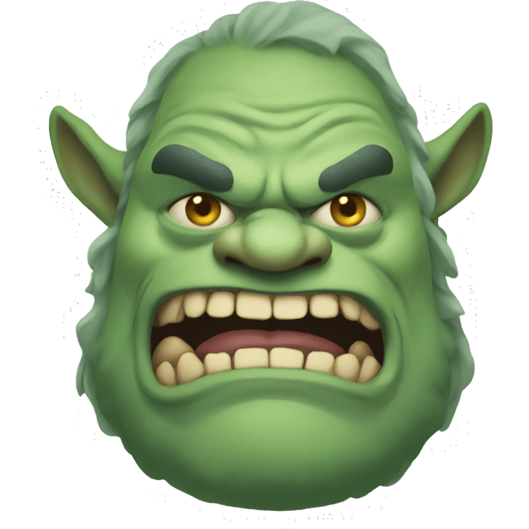 Ugly ogre emoji