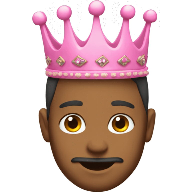 Pink crown emoji