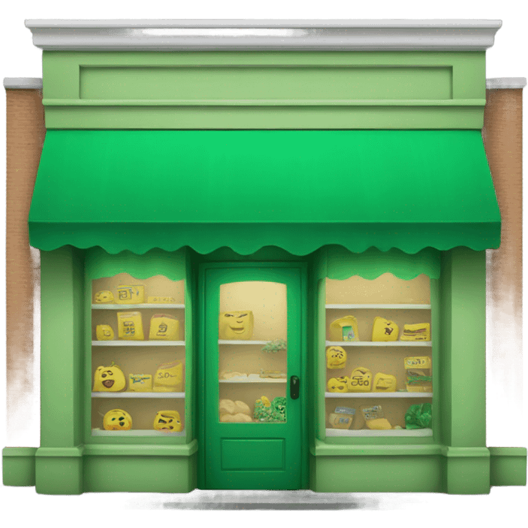 green store front  emoji