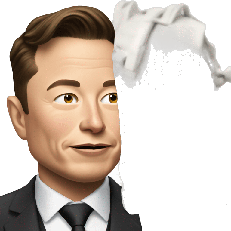 Please create an emoji of Elon Musk as a billionaire and patriot emoji