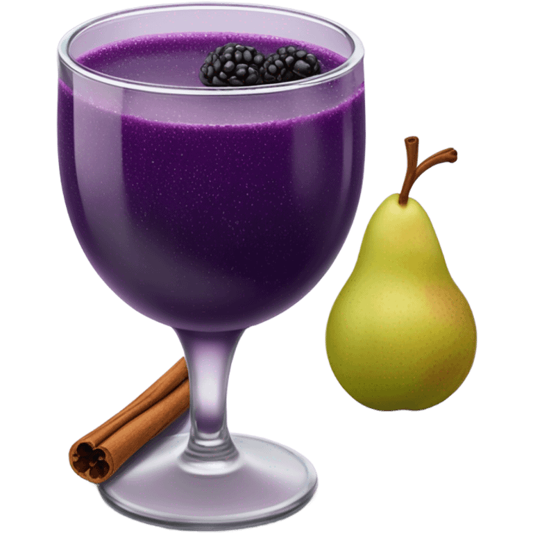 Cinnamon Blackberry pear juice emoji