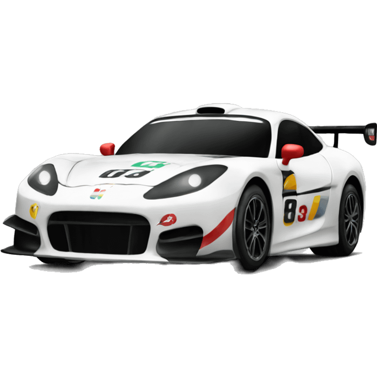 Racer car emoji