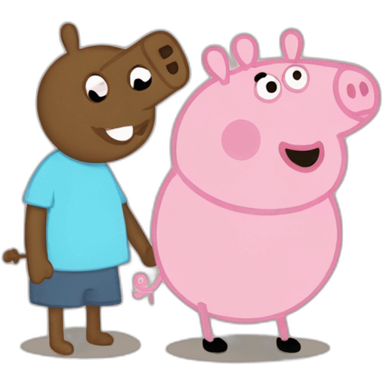 peppa pig and trchoupi emoji