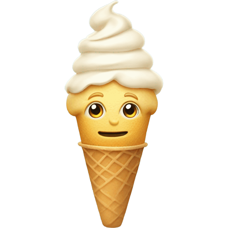 Trump with ice cream emoji